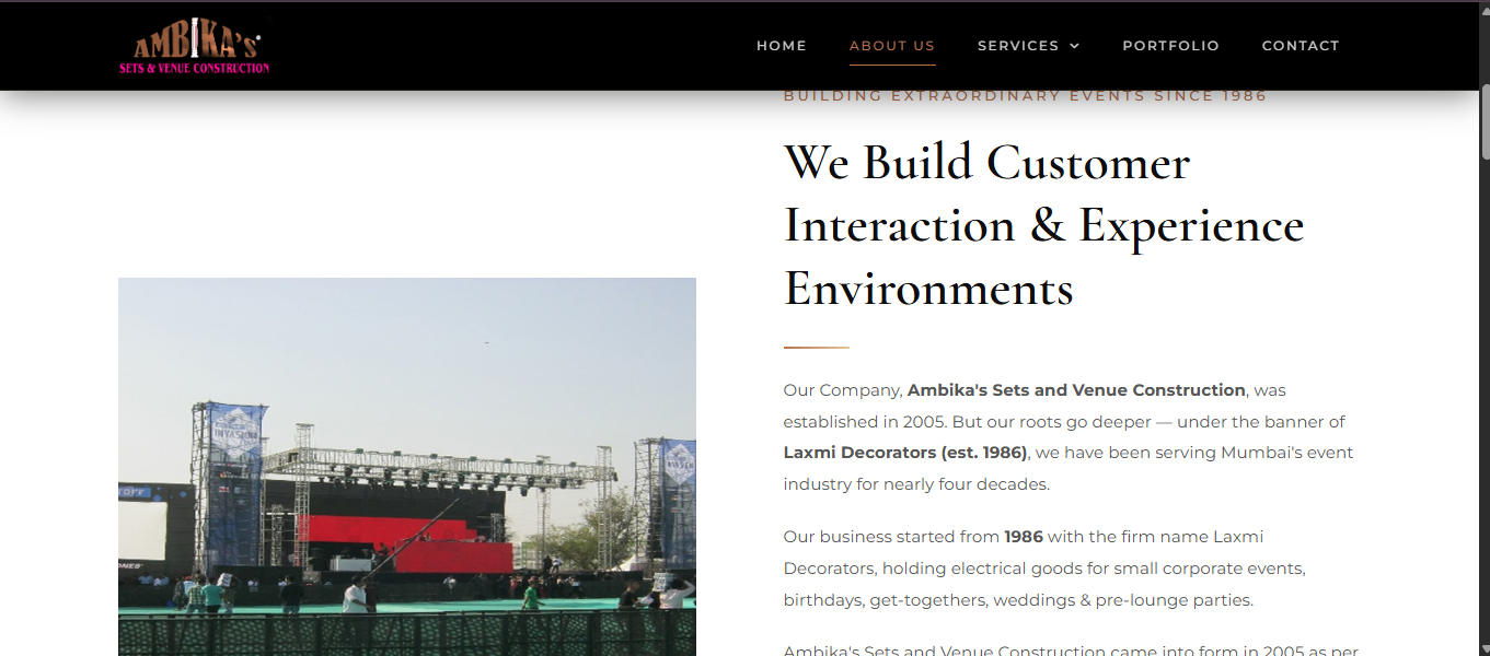 Ambika Sets & Venue Construction screenshot 4