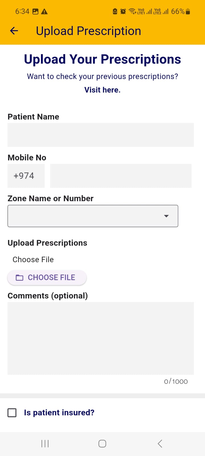 Online Family Pharmacy IOS App screenshot 1