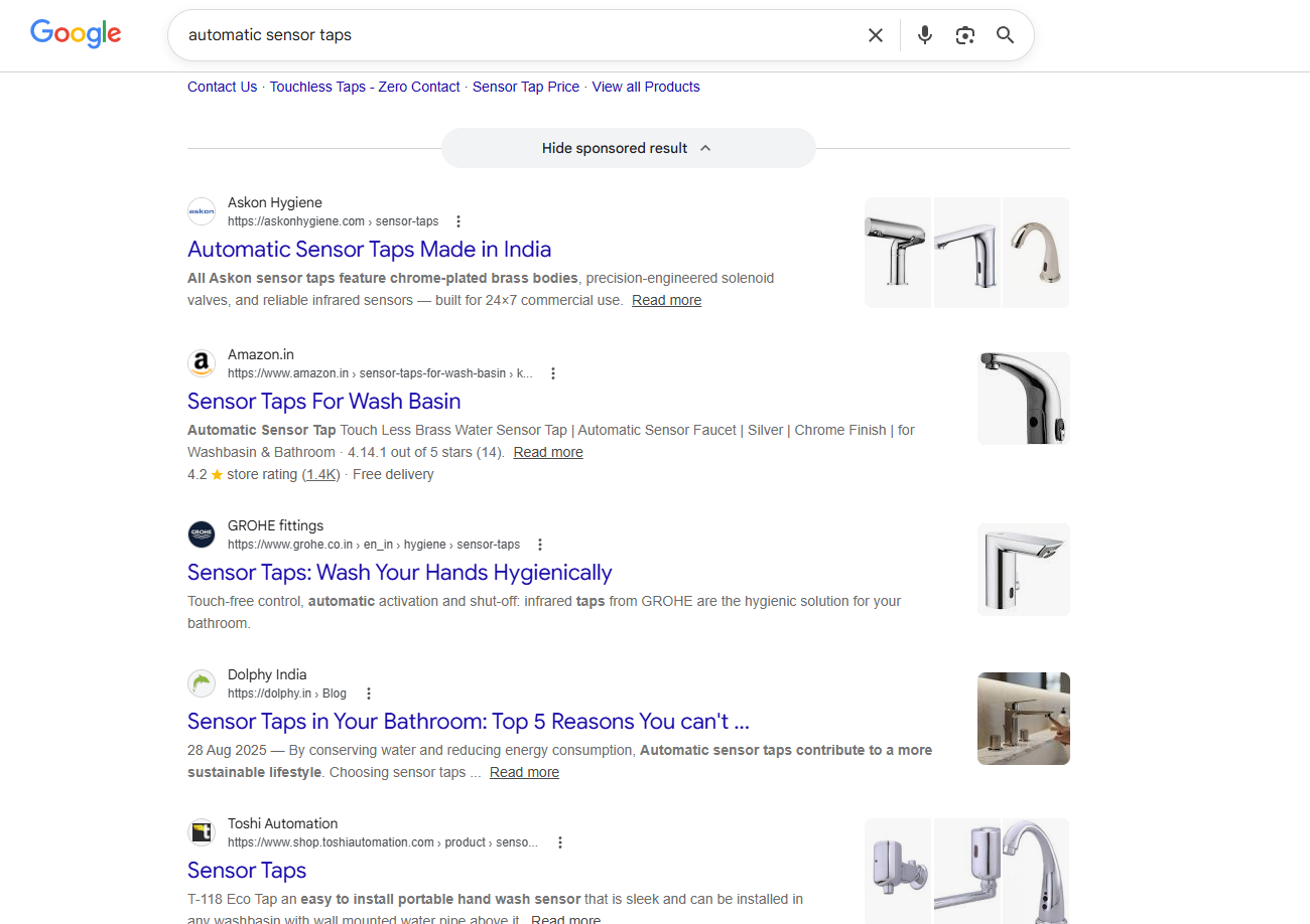 Askon Hygiene SEO Optimization screenshot 5
