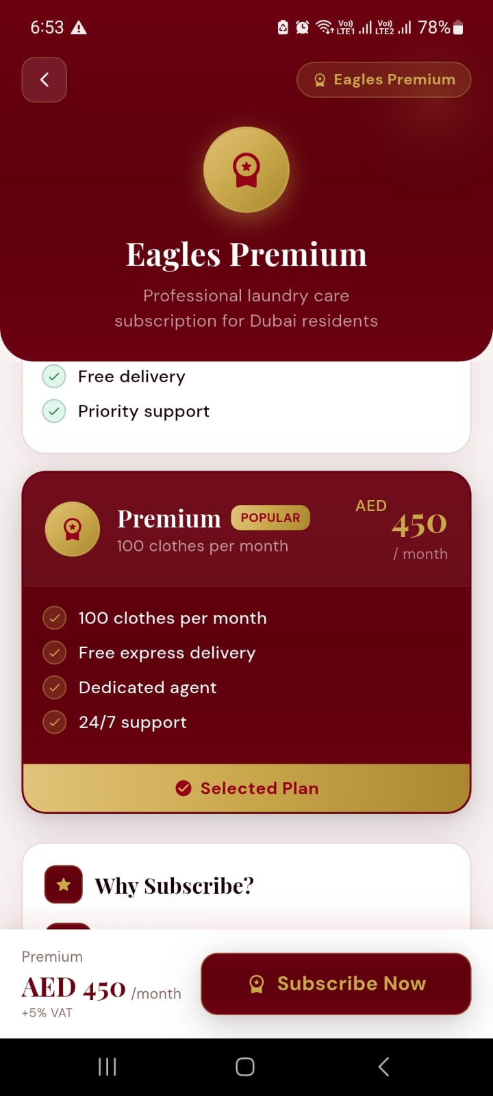 Eagles Laundry App screenshot 21