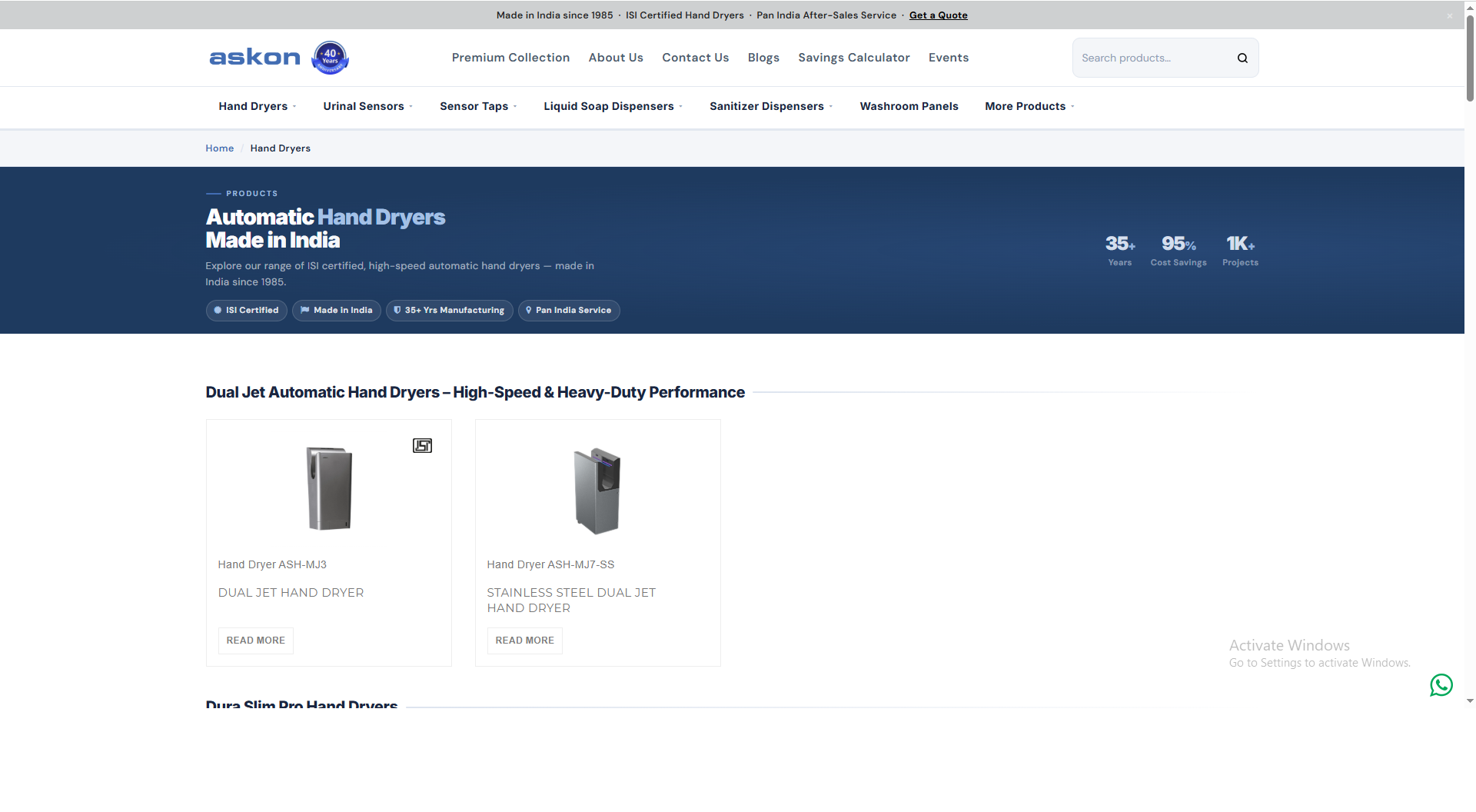 Askon Hygiene Website & Admin Panel Development screenshot 2