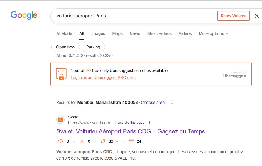 SVALET France SEO Optimization screenshot 9