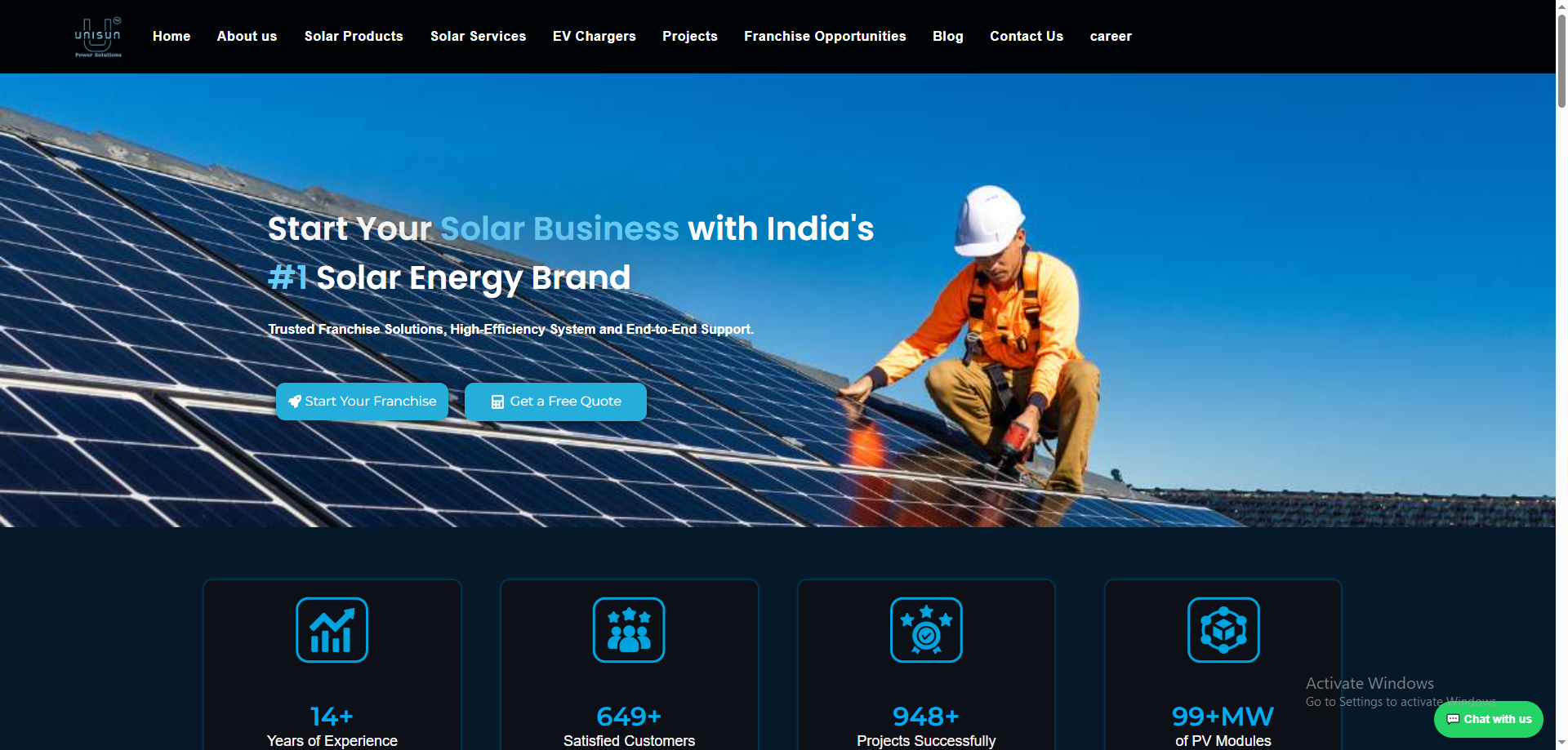 Unisun Power Solution WordPress SEO Optimization