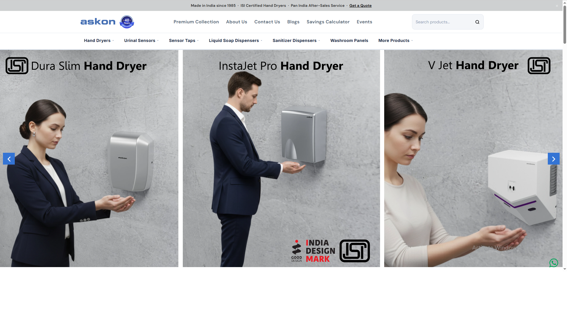 Askon Hygiene Website & Admin Panel Development