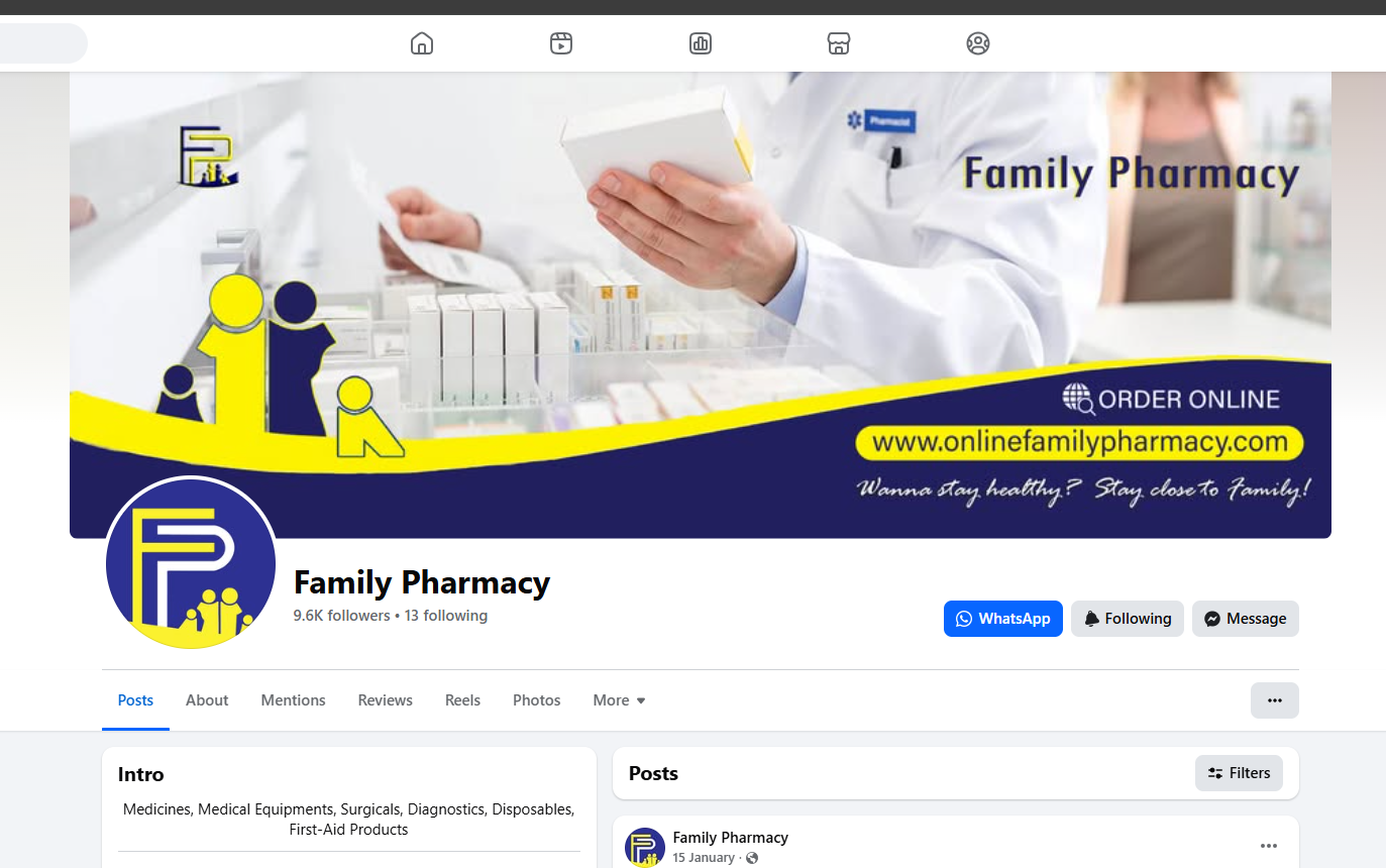 Online Family Pharmacy SEO