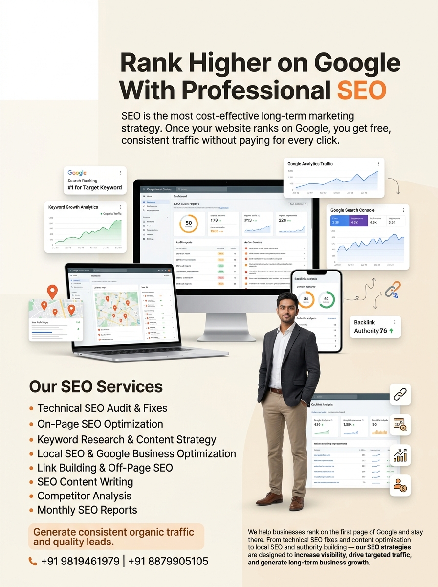 SEO & Organic Growth — Siddhi Vinayak Creativewitty