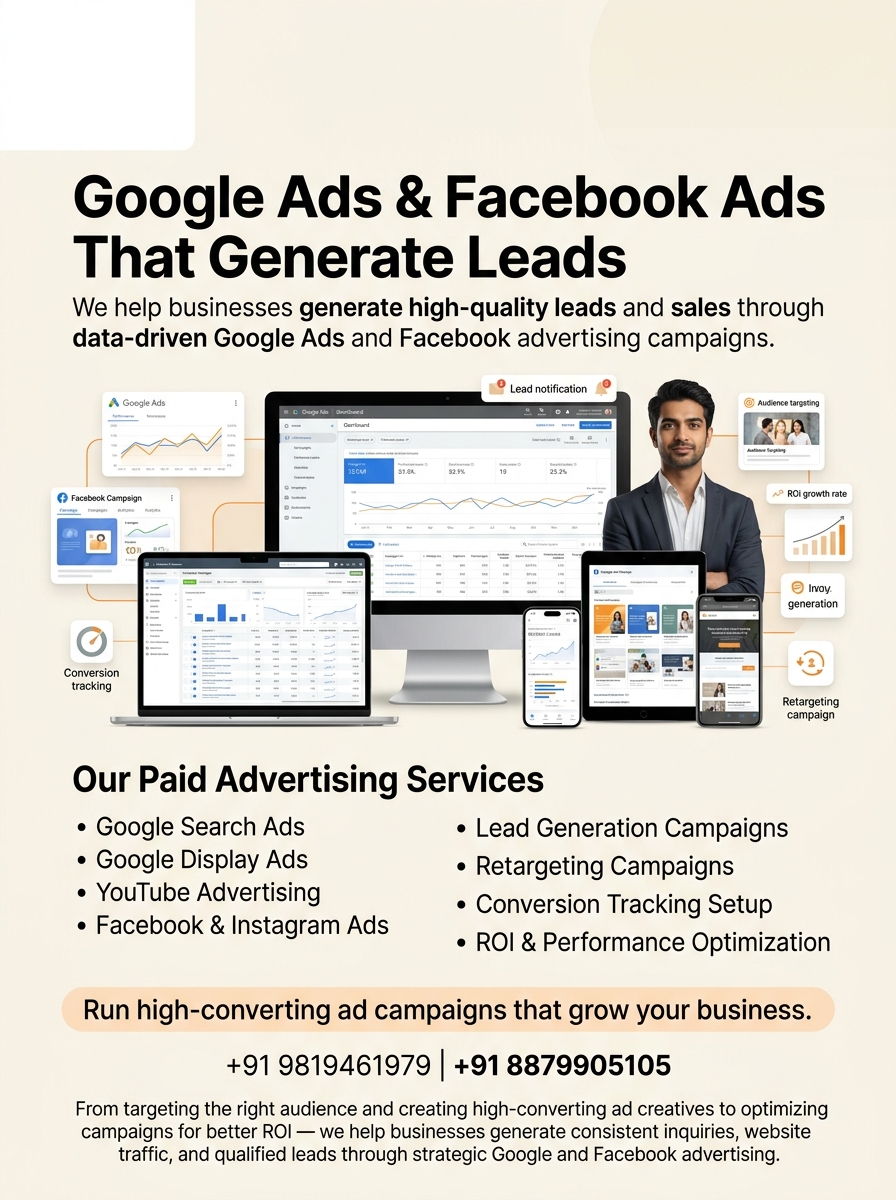 Google Ads & Facebook Ads — Siddhi Vinayak Creativewitty